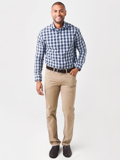 Peter Millar Men's Crown Crafted Chico Performance Poplin Sport Shirt