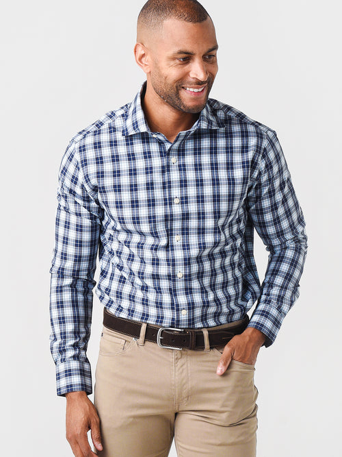 Peter Millar Men's Crown Crafted Chico Performance Poplin Sport Shirt