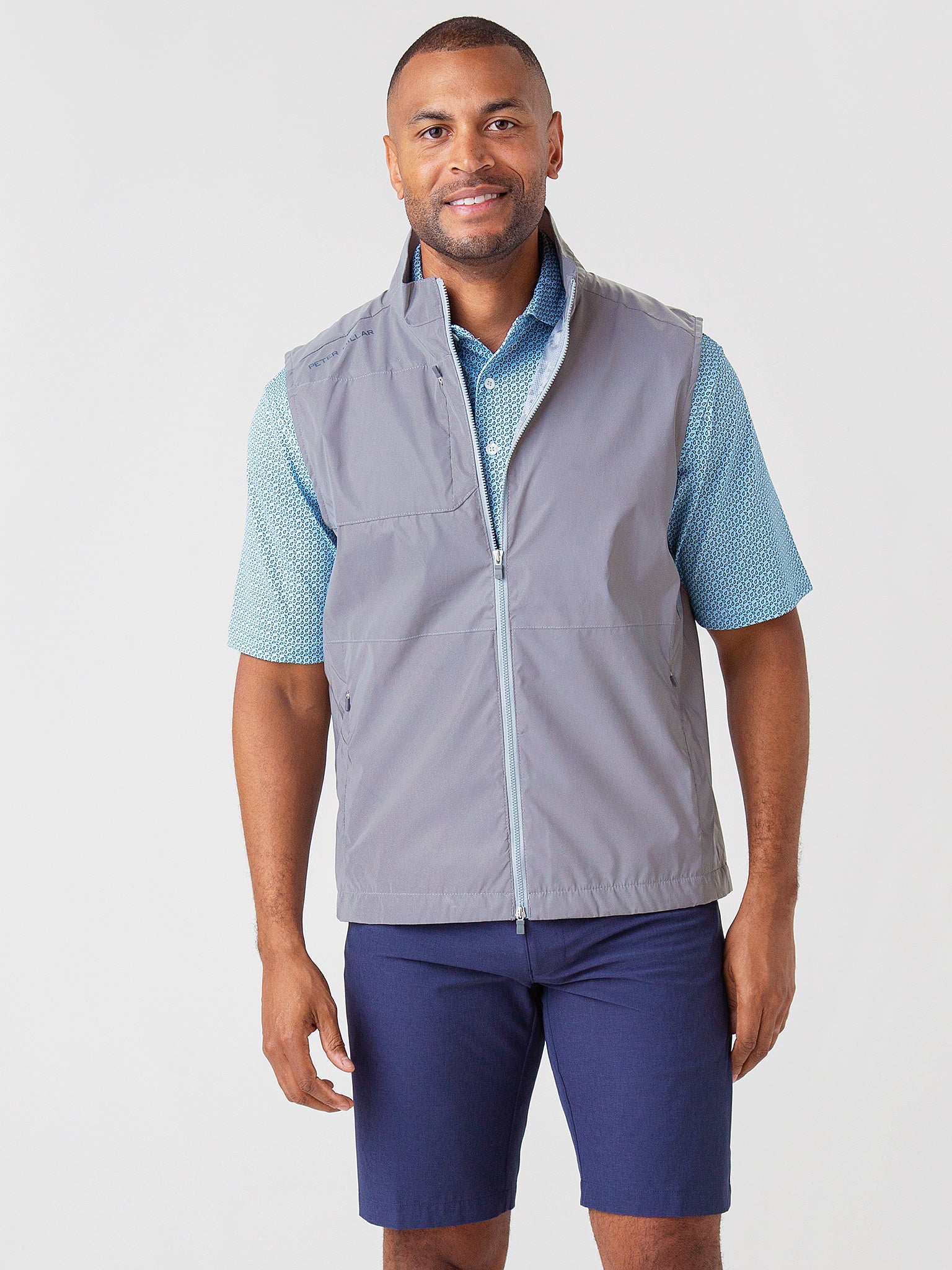 Peter Millar Active Men's Apollo Reflect Vest - Saint Bernard