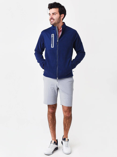 Peter Millar Crown Sport Men's Thermal Block Microfleece Jacket