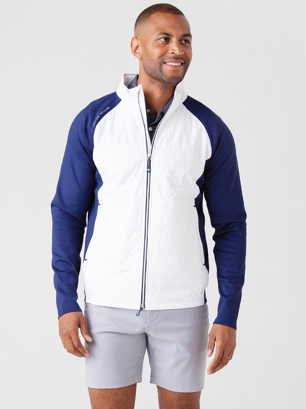 Peter Millar Crown Sport Men's Hyperlight Merge Hybrid Jacket - Saint Bernard