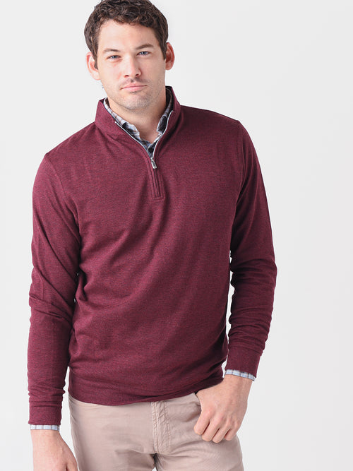 Peter Millar Crown Men's Crown Comfort Interlock Quarter-Zip Sweater