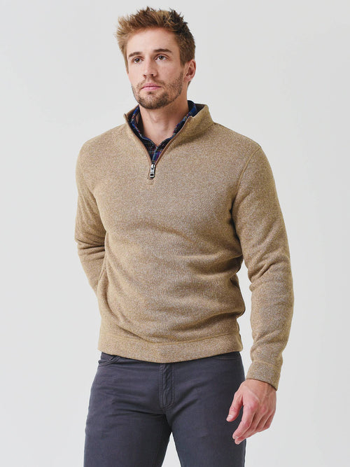 Peter Millar Crown Men's Fleece Quarter-Zip Sweater