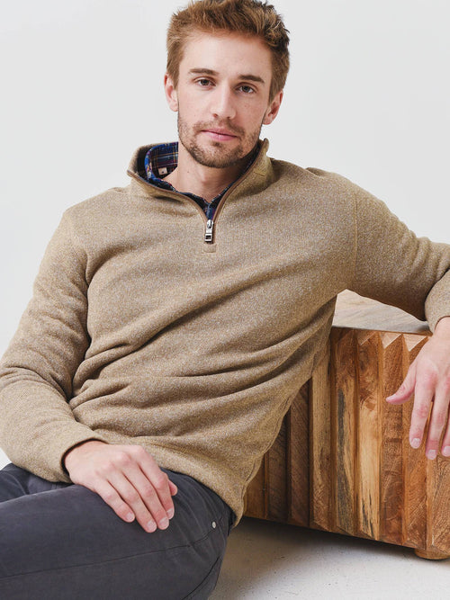 Peter Millar Crown Men's Fleece Quarter-Zip Sweater