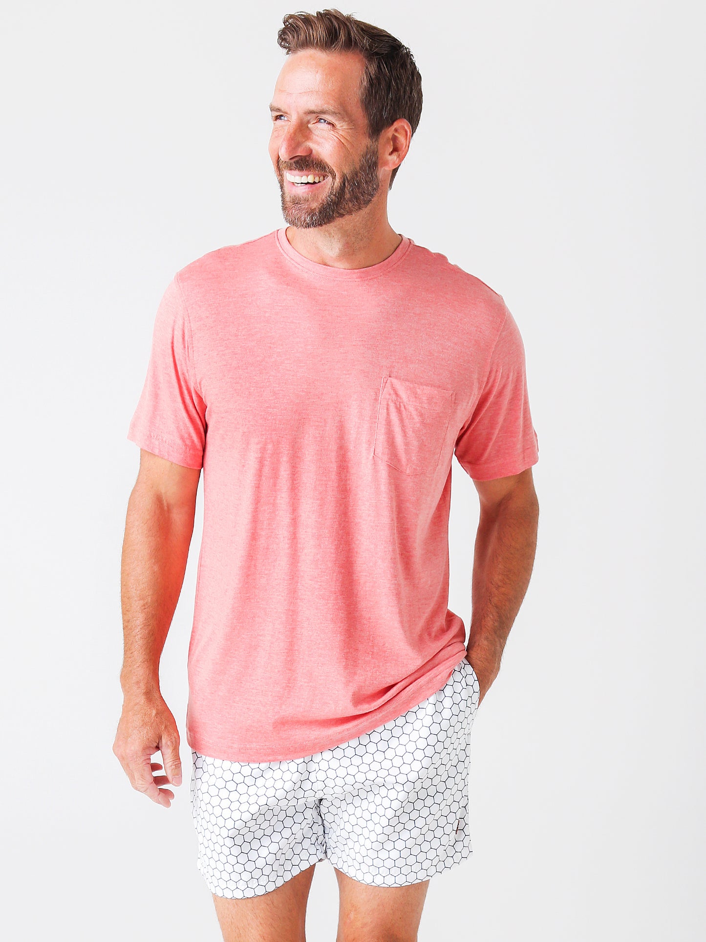 Peter Millar Seaside Men's Seaside Summer Soft Pocket Tee - Saint Bernard