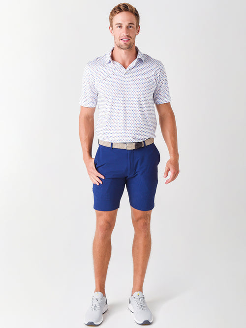 Peter Millar Men's Aloha Aqua Cotton Polo