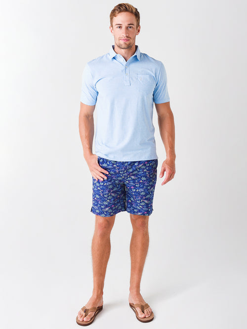 Peter Millar Seaside Men's Vintage Neon Swim Trunk