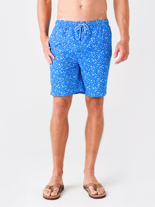 Peter Millar Seaside Men's Bobbers & Bottles Swim Trunk