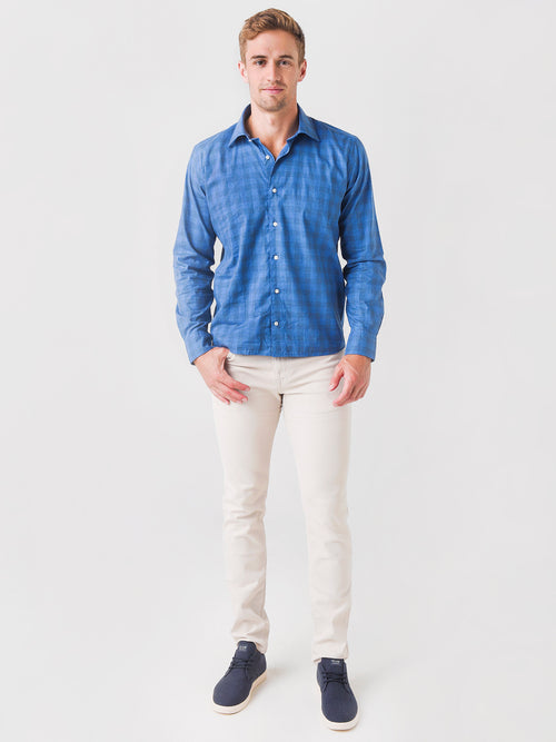 Peter Millar Collection Men's Snowcap Check Sport Shirt