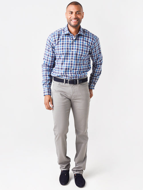Peter Millar Men's Collection Crest Check Sport Shirt