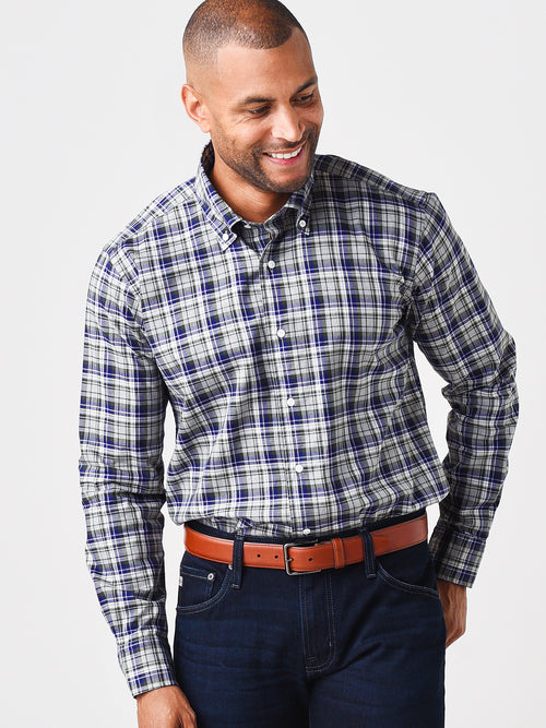 Peter Millar Men's Collection Slope Plaid Sport Shirt