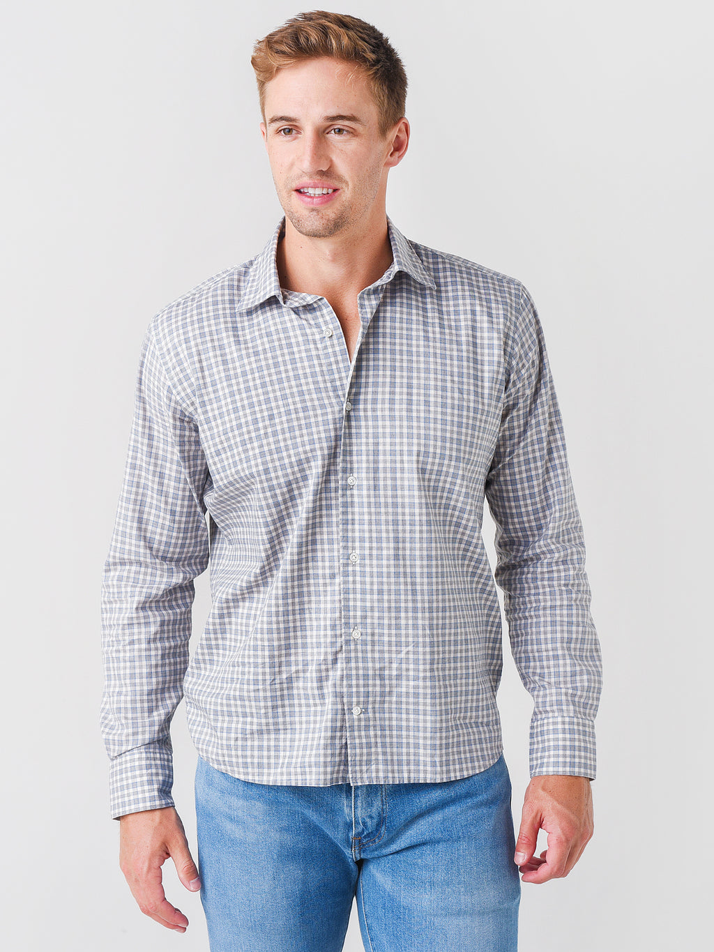 Peter Millar Collection Men's Crest Check Sport Shirt - Saint Bernard
