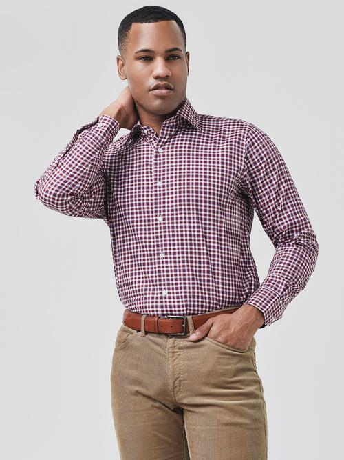 Peter Millar Collection Men's Crest Check Sport Shirt