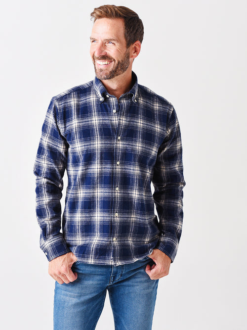 Peter Millar Collection Men's Vega Japanese Flannel Sport Shirt