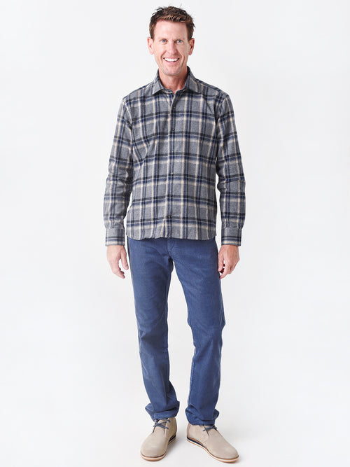Peter Millar Collection Men's Traverse Japanese Flannel Sport Shirt