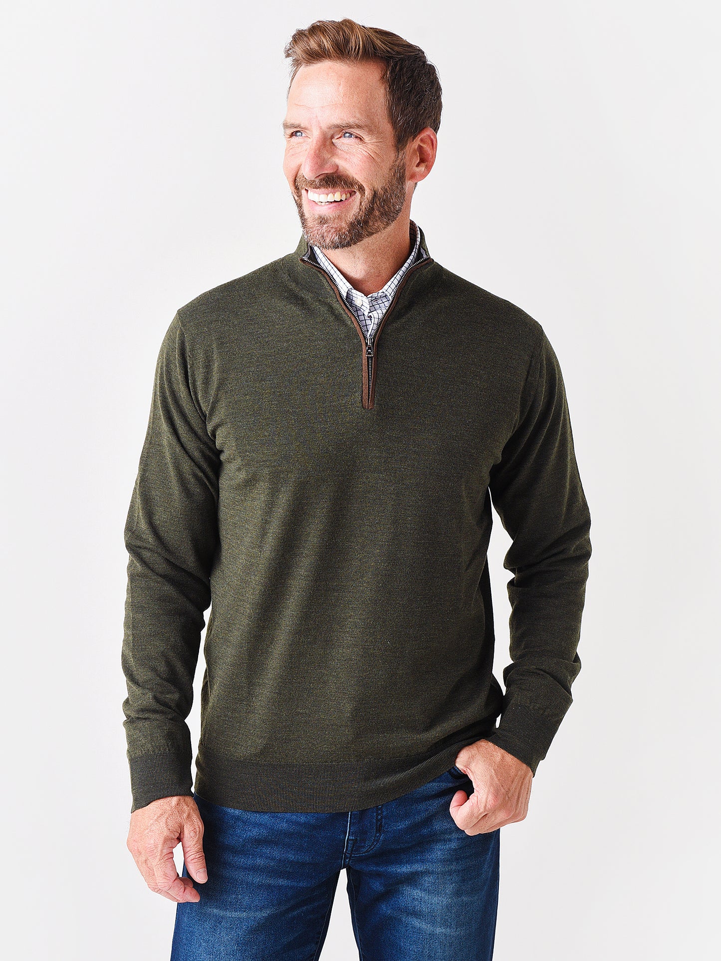 Peter Millar Collection Men's Excursionist Flex Quarter-Zip Sweater