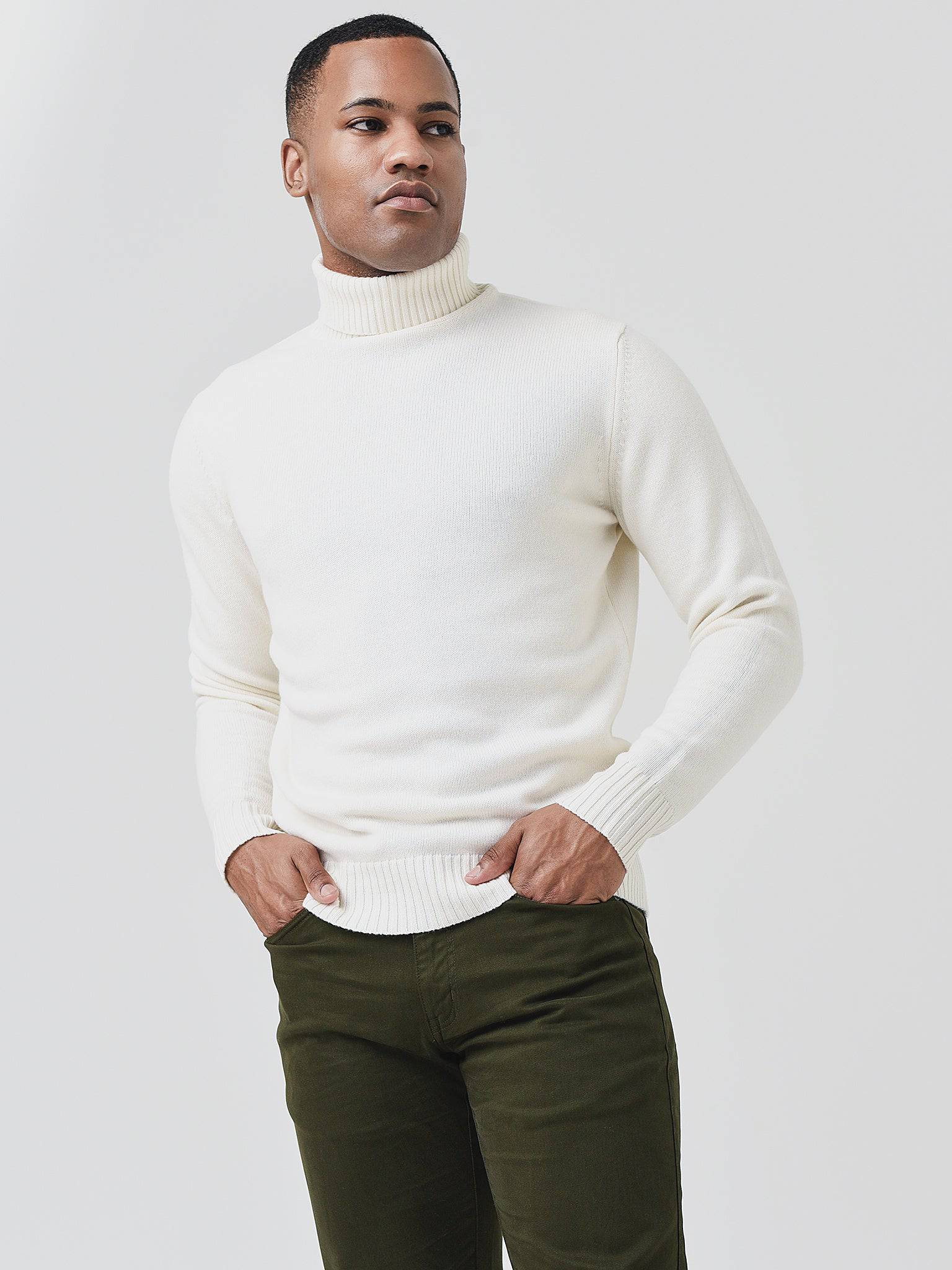 Peter Millar Collection Men's Alpine Turtleneck Sweater - Saint Bernard