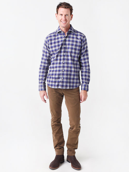 Peter Millar Collection Men's Concorde Garment Dyed Flat-Front Trouser