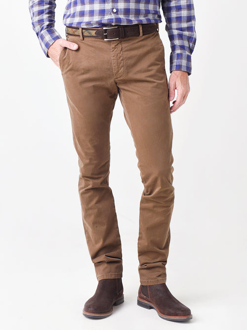 Peter Millar Collection Men's Concorde Garment Dyed Flat-Front Trouser