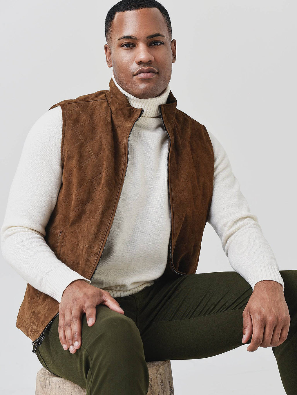 Peter Millar Collection Men's Excursionist Flex Ridgeline Vest - Saint Bernard