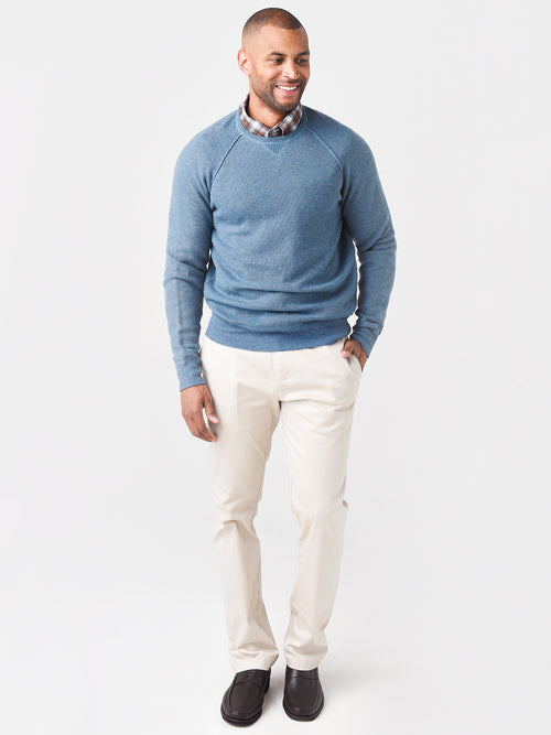 Peter Millar Crown Men's Cotton Merino Honeycomb Crew Sweater
