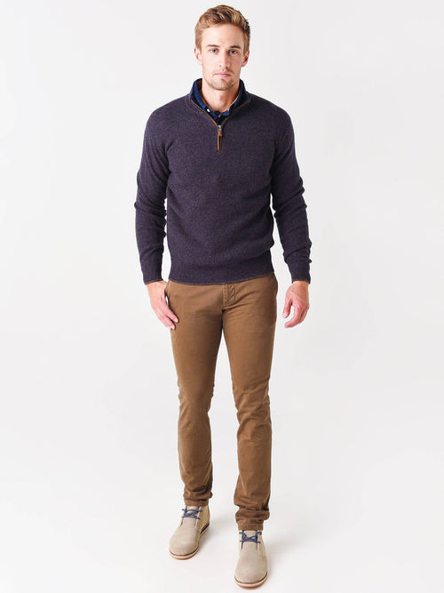 Peter Millar Crown Men's Wool Cashmere Quarter-Zip Pullover