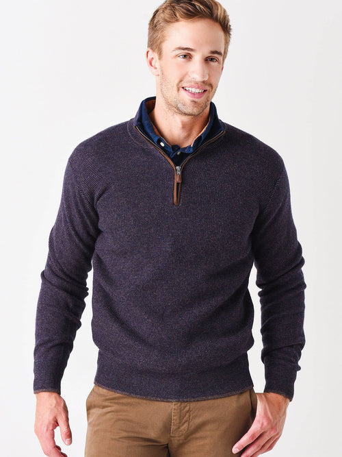 Peter Millar Crown Men's Wool Cashmere Quarter-Zip Pullover