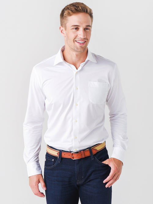 Peter Millar Crown Men's Crown Comfort Merritt Knit Sport Shirt