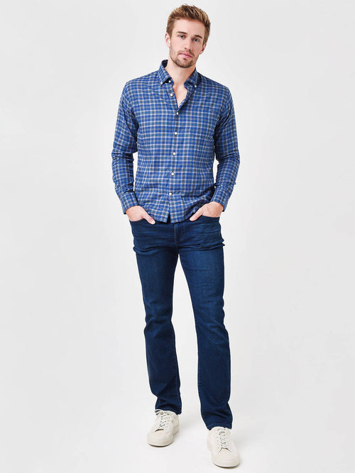 Peter Millar Crown Men's Autumn Soft Greenwood Cotton Sport Shirt