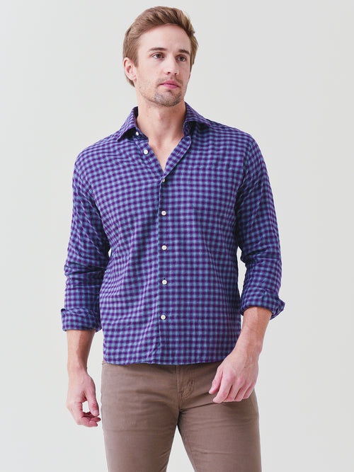 Peter Millar Crown Men's Autumn Soft Camrose Cotton Sport Shirt