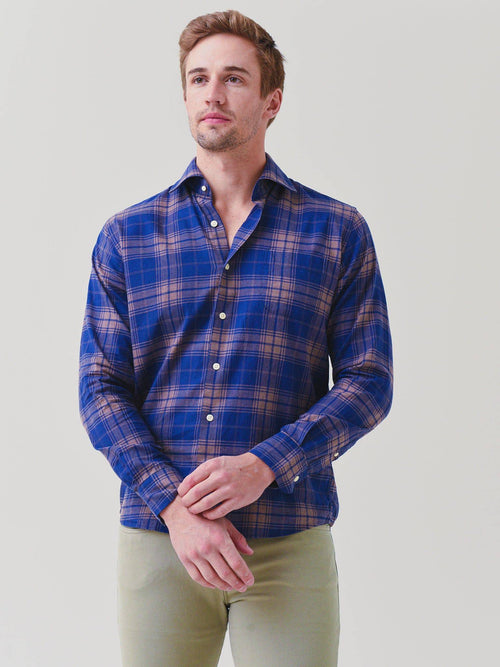 Peter Millar Crown Men's Autumn Soft Thompson Cotton Sport Shirt