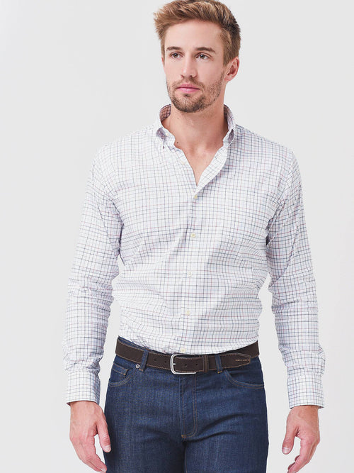 Peter Millar Crown Men's Crown Lite Theo Cotton Sport Shirt