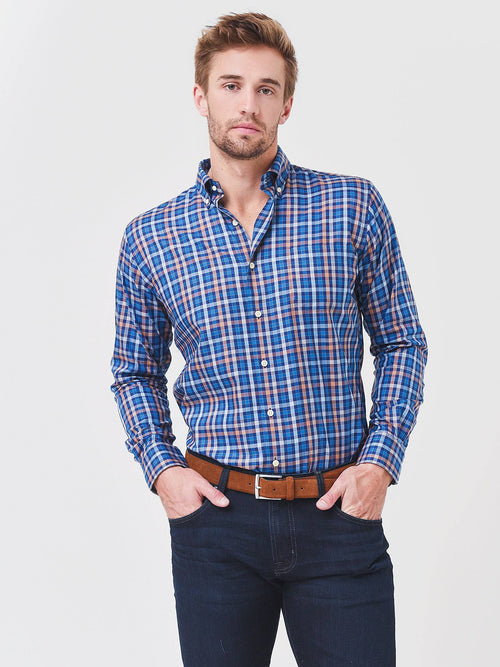 Peter Millar Crown Men's Crown Ease Langley Cotton Sport Shirt