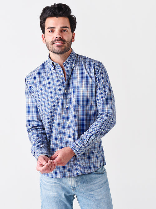 Peter Millar Crown Men's Ease Dawson Cotton Sport Shirt