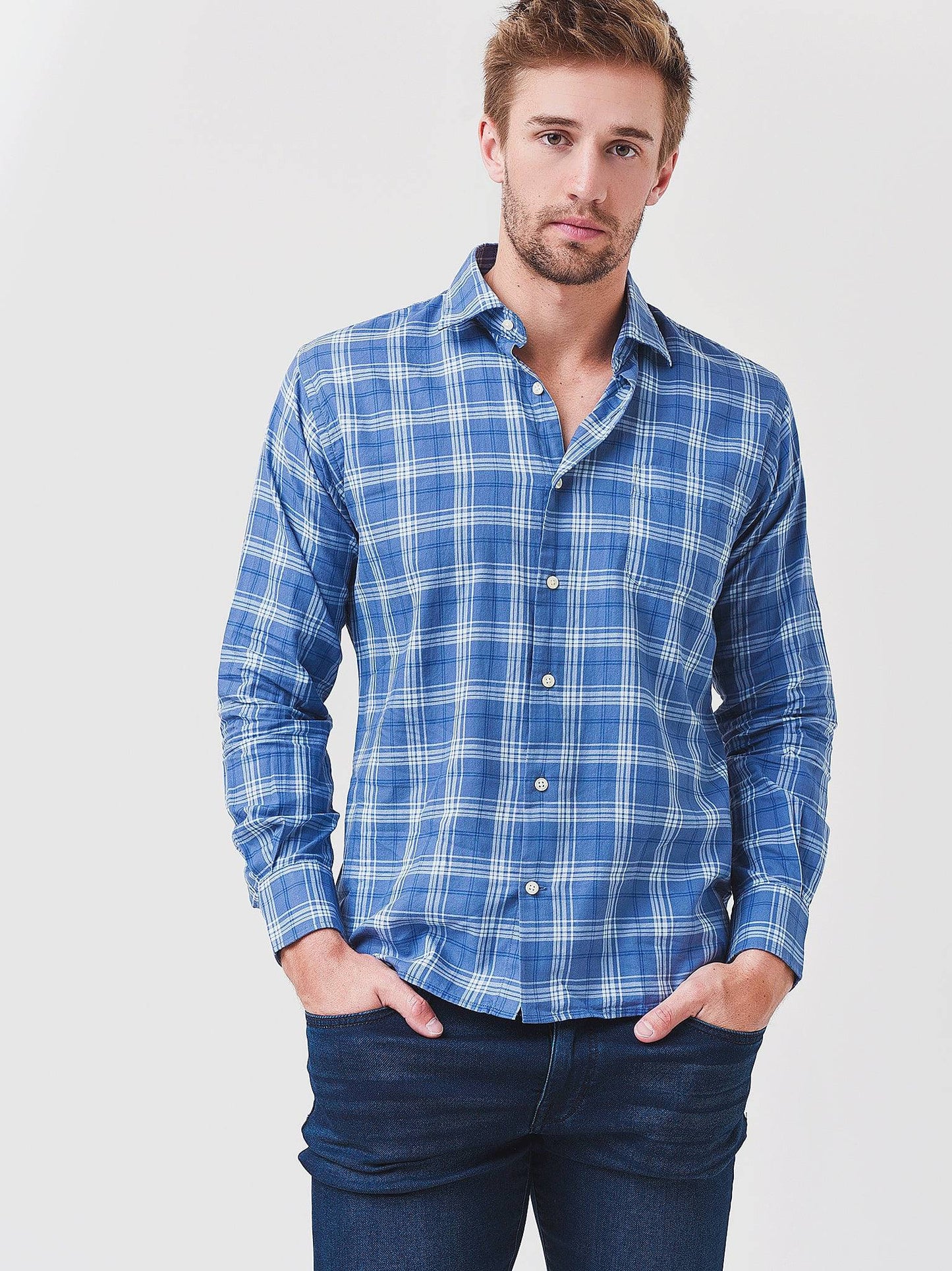 Peter Millar Crown Men's Thunder Bay Cotton Sport Shirt - Saint Bernard