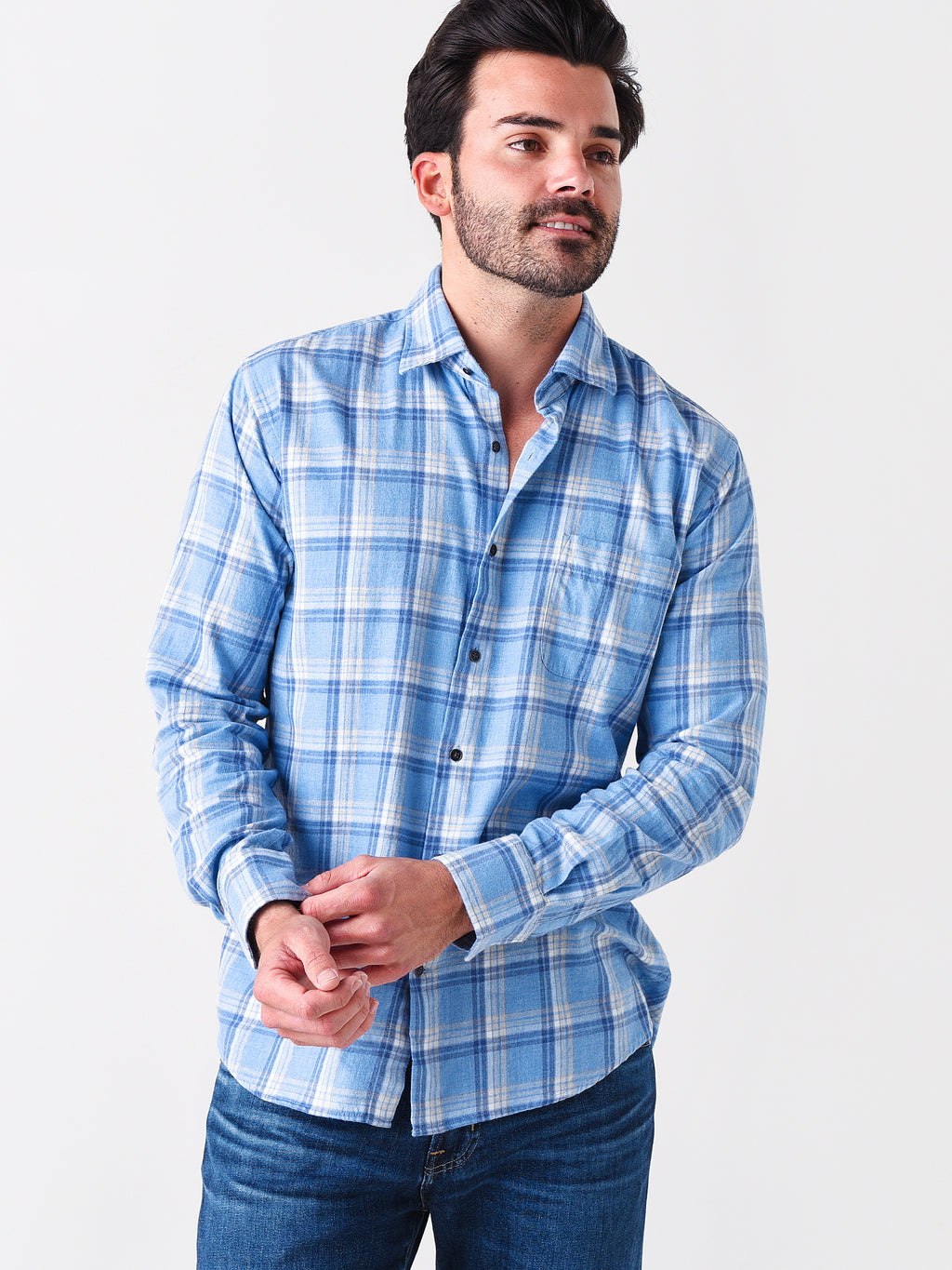 Peter Millar Crown Men's Pointe-Claire Cotton Sport Shirt - Saint Bernard