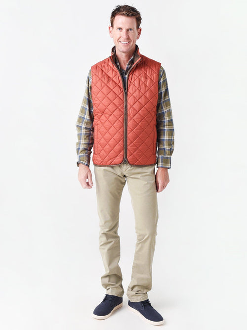 Peter Millar Crown Men's Essex Quilted Travel Vest
