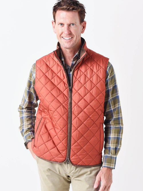 Peter Millar Crown Men's Essex Quilted Travel Vest