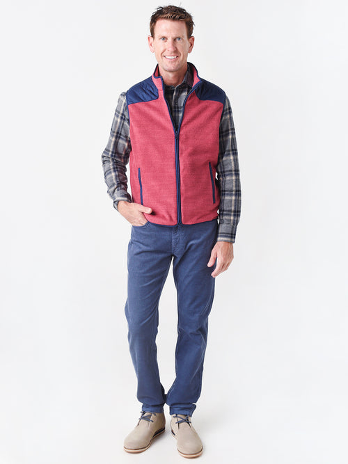 Peter Millar Crown Men's Micro Shearling Fleece Vest