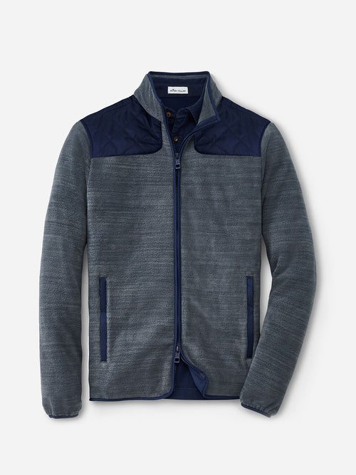 Peter Millar Crown Men's Micro Shearling Fleece Jacket