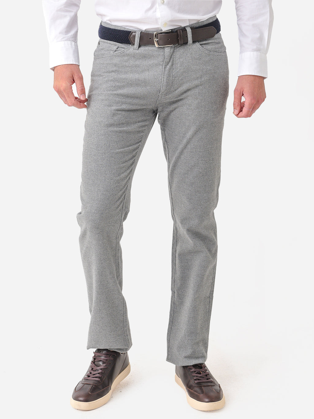 Peter Millar Crown Mens' Cotton Flannel Five-Pocket Pant - Saint Bernard