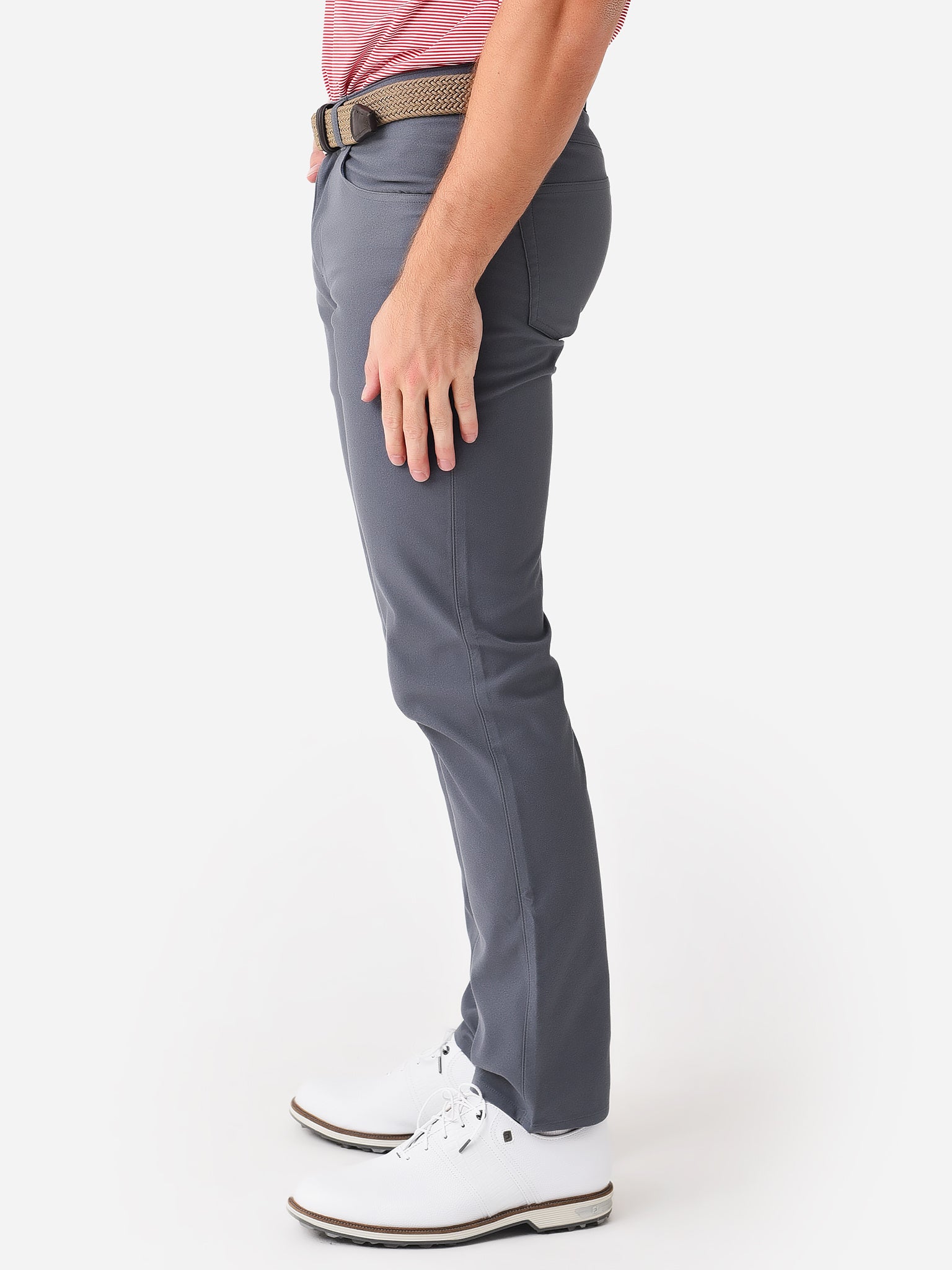 Peter Millar Crown Sport Performance 5-Pocket Pants | Gale Grey