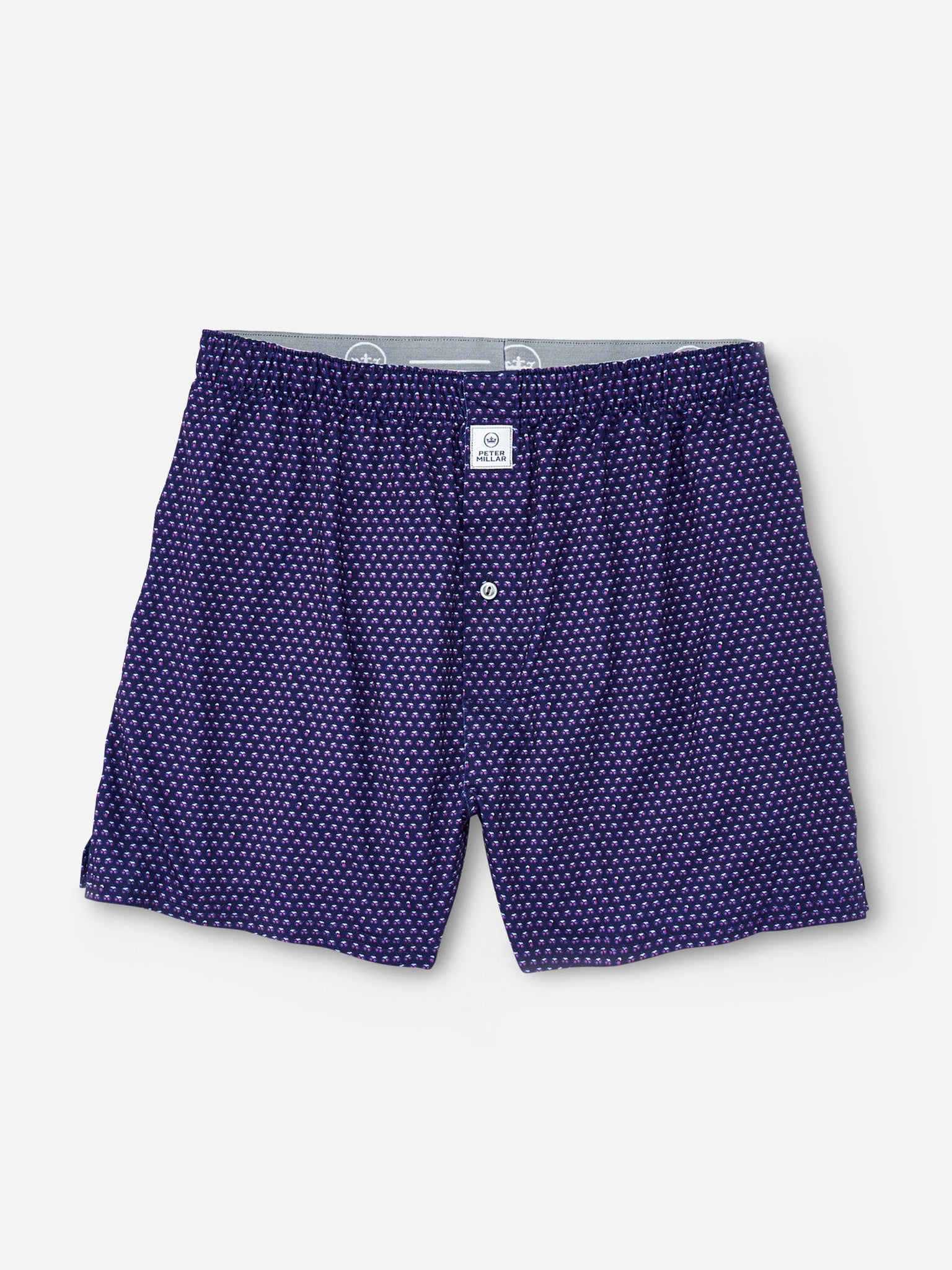 Peter Millar Crown Sport Men's Pint Night Performance Boxer Short - Saint Bernard