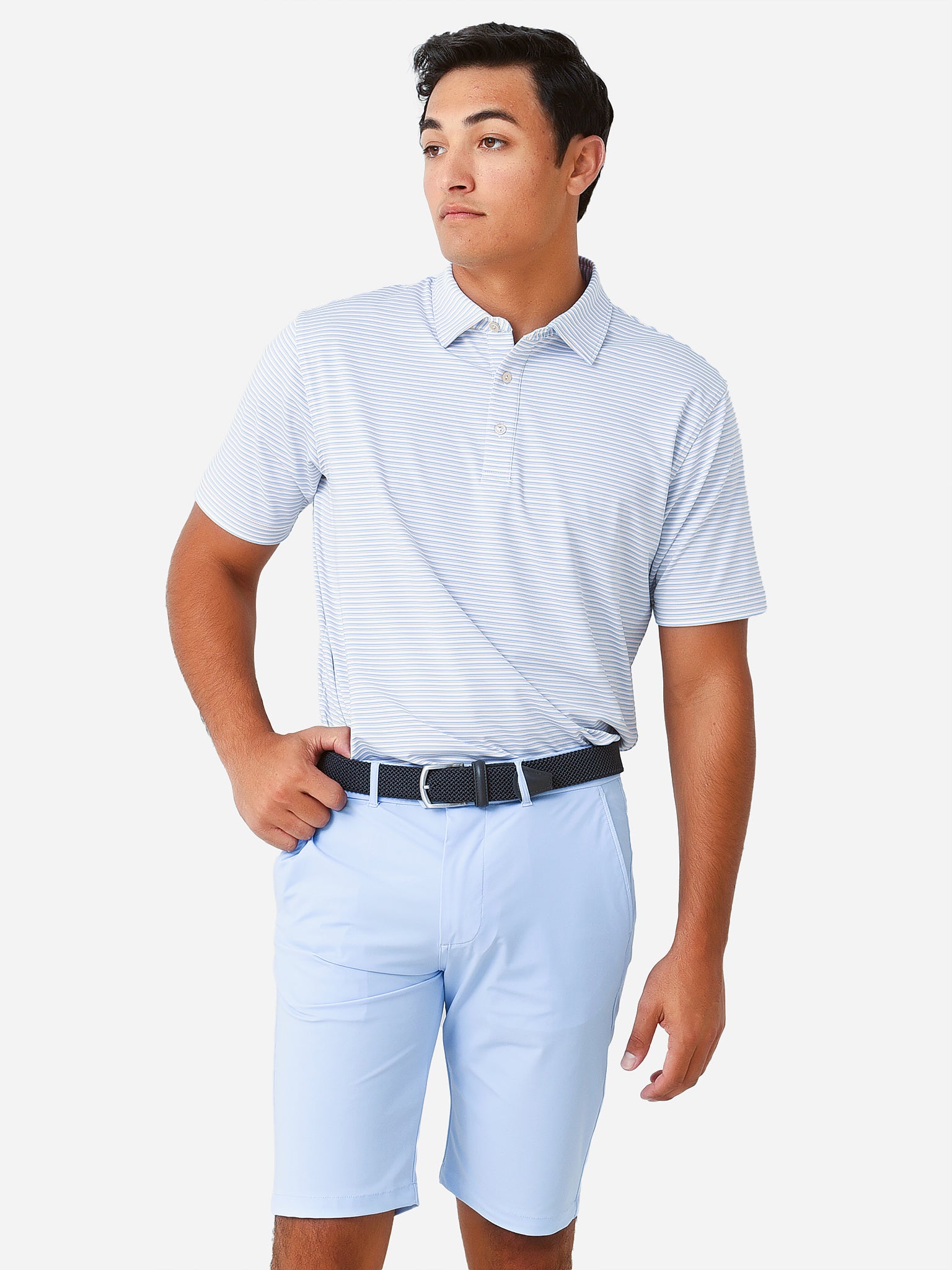 Peter Millar Crown Sport Men's Reserve Performance Jersey Polo - Saint Bernard