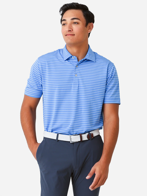 Peter Millar Crown Sport Men's Drum Performance Jersey Polo