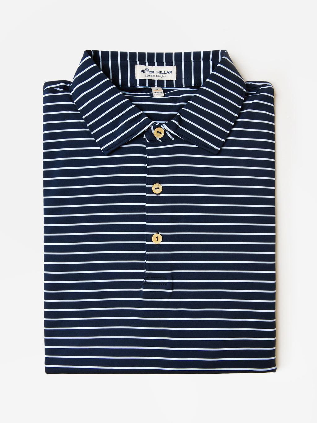 Peter Millar Crown Sport Men's Drum Performance Jersey Polo - Saint Bernard