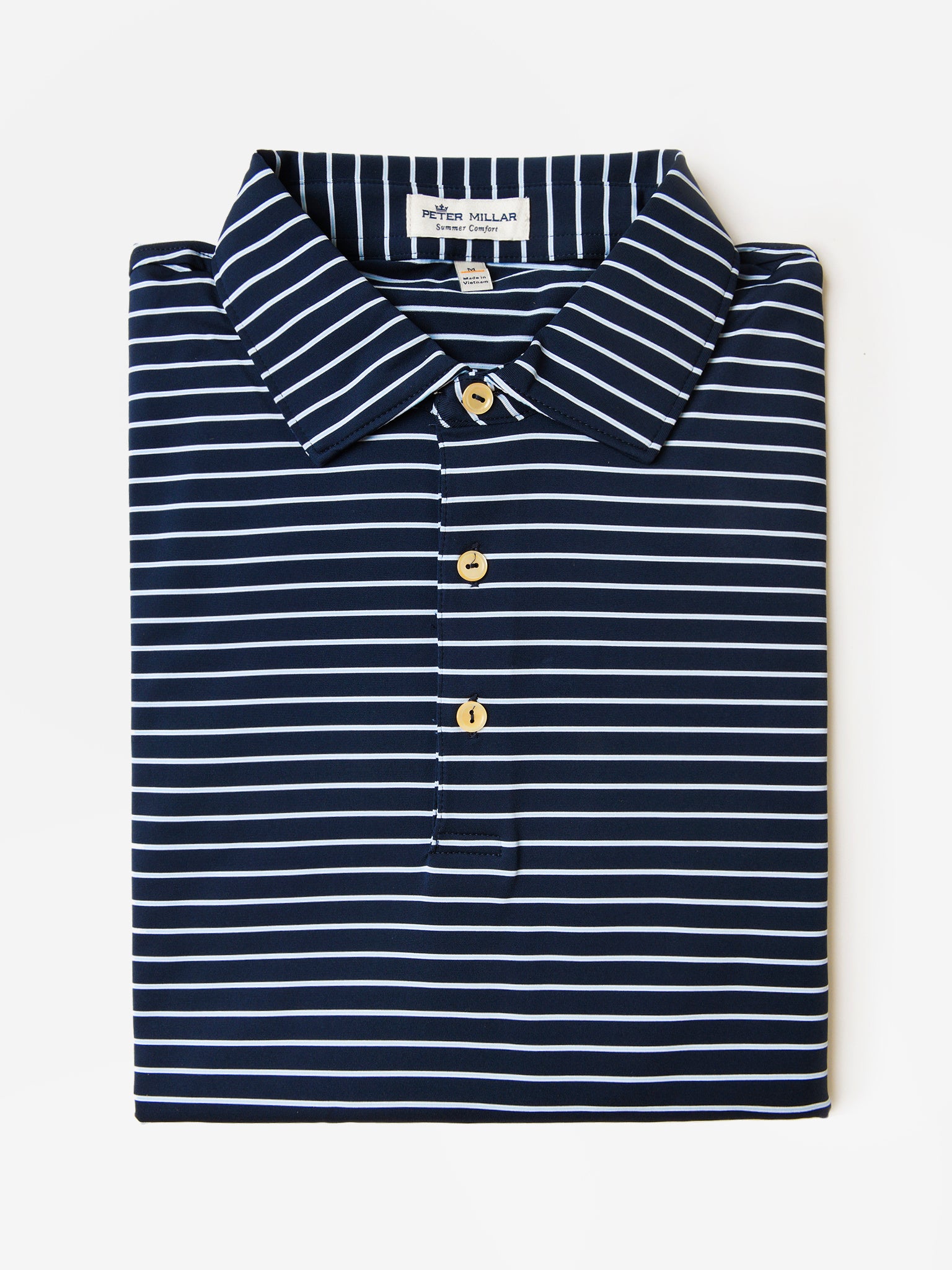 Peter Millar Crown Sport Men's Drum Performance Jersey Polo - Saint Bernard