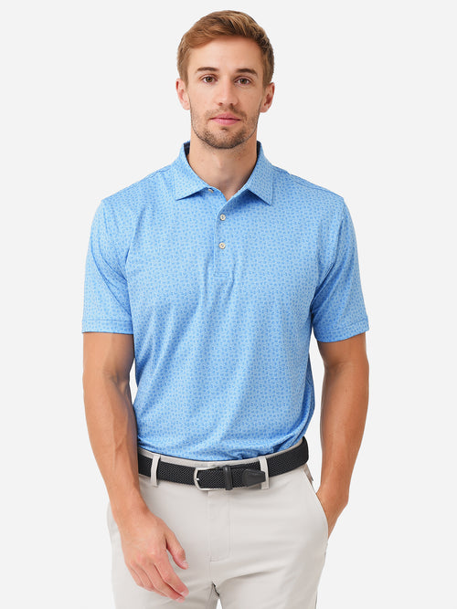 Peter Millar Crown Sport Men's Knock Out Performance Jersey Polo