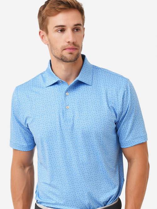 Peter Millar Crown Sport Men's Knock Out Performance Jersey Polo