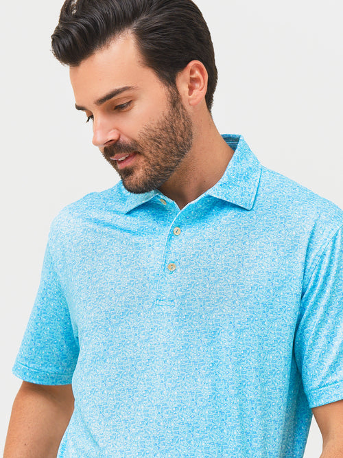 Peter Millar Crown Sport Men's Vinyl And Whiskey Performance Jersey